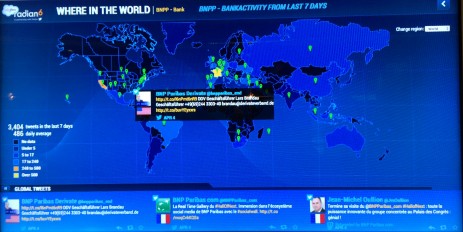 Monitoring temps réel mondial des réseaux sociaux BNPP